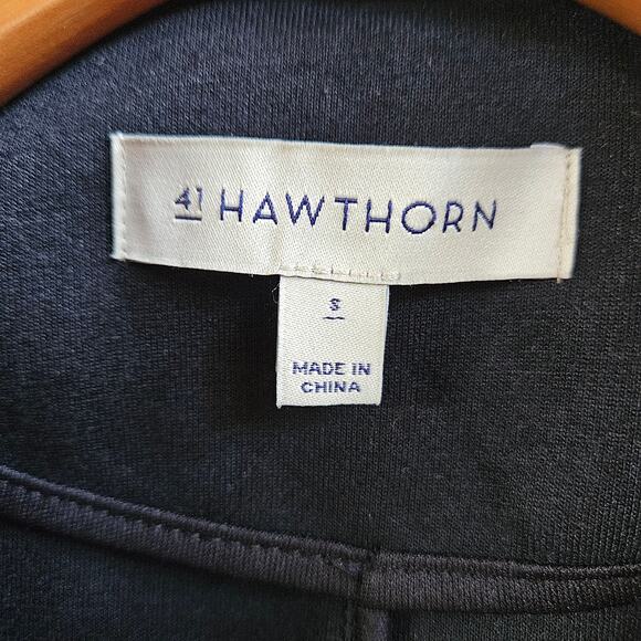 41 Hawthorn Black Button Front Blazer Size S Professional Career Office - Picture 4 of 14